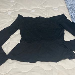 Bcbg black top long sleeve ,xs